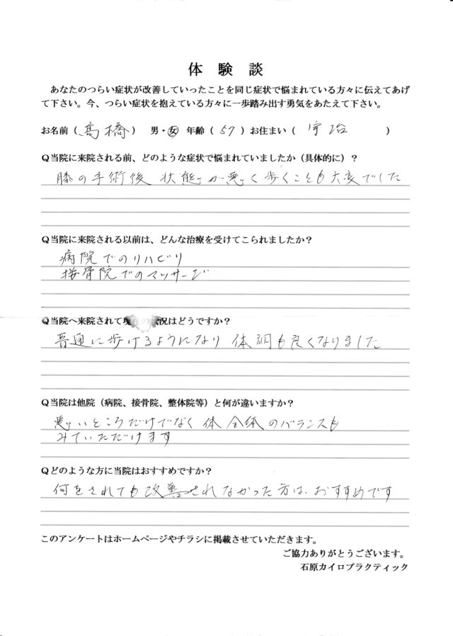 アンケート用紙